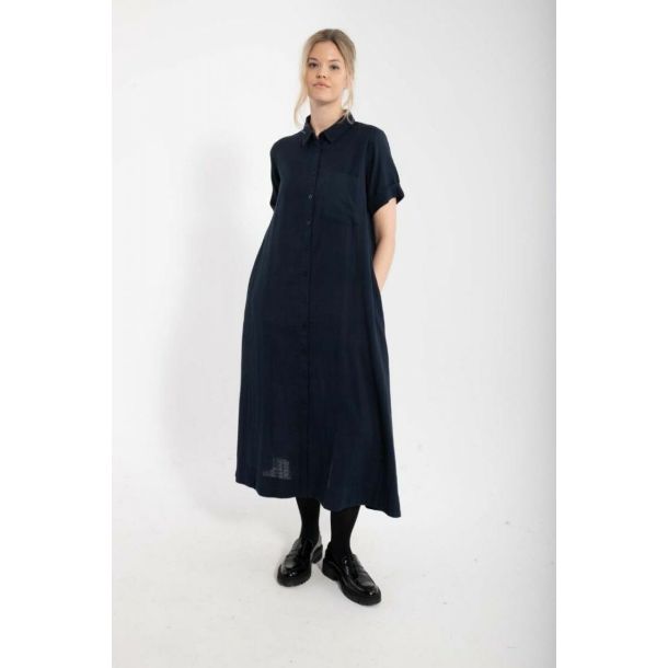 Danef - April Dress - skn kjole i navy