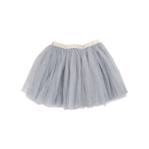 Danef - Sparkle skirt - flot tyl-nederdel i "silver glitter"