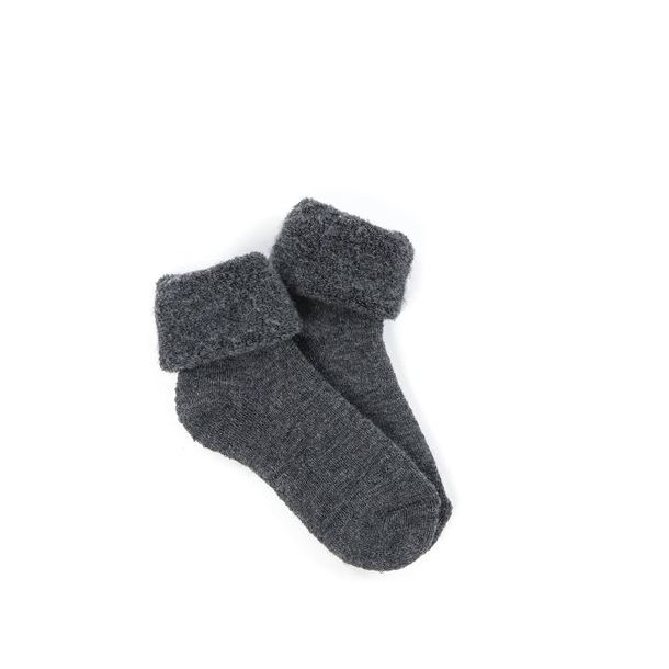 Smallstuff - Blde uld ankelsokker - dark grey melange